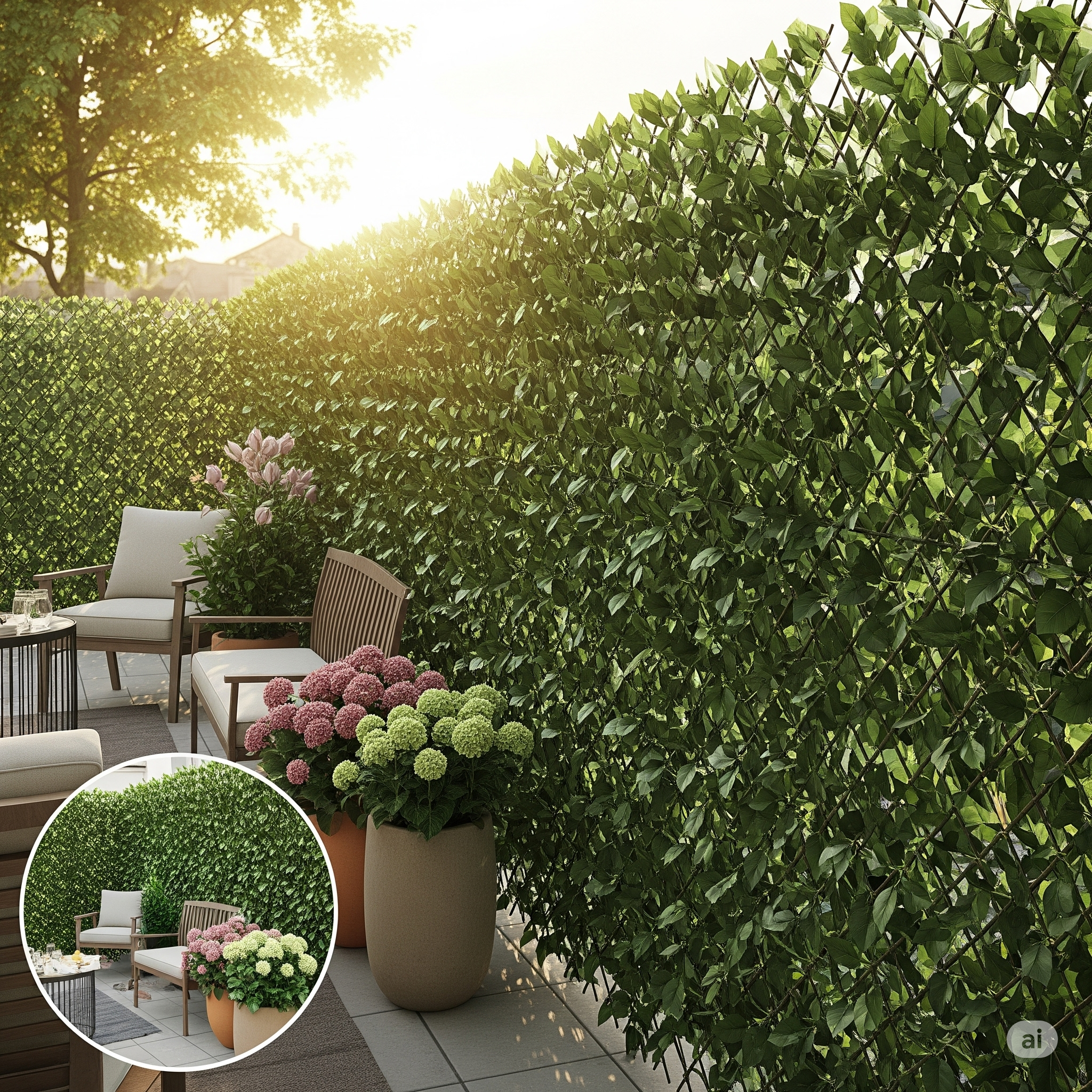 Artificial Privacy Leaf Screen 2